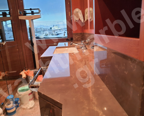 γυάλισμα μαρμάρινοι πάγκοι σκαφών 1