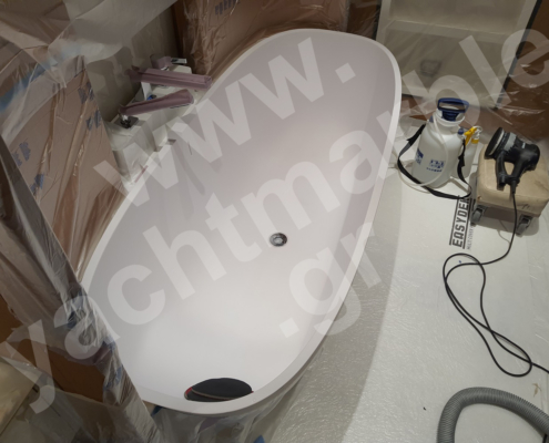 Γυάλισμα και επισκευές σε corian σκαφών 4