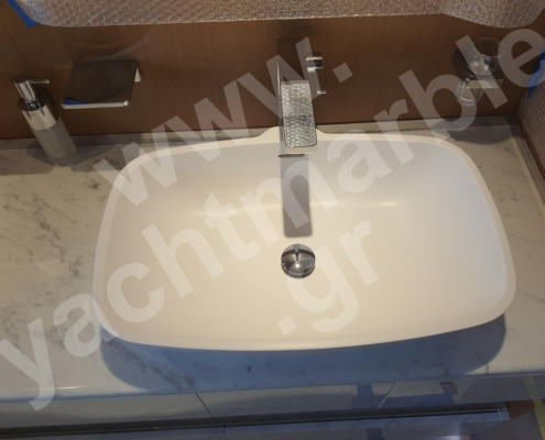 Γυάλισμα και επισκευές σε corian σκαφών 5